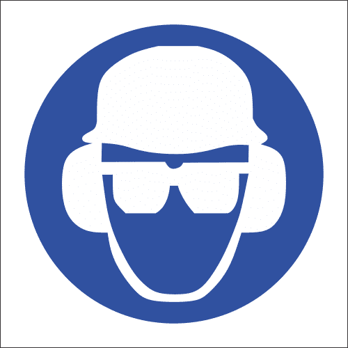 MA14 - Ear, Eye and Head Protection Safety Sign