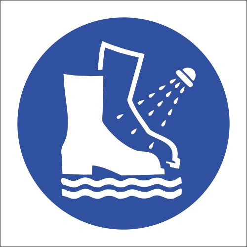 MA18 - Foot Bath Safety Sign