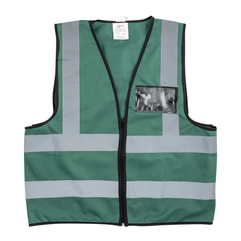 Green Reflective Vest c/w ID Pocket