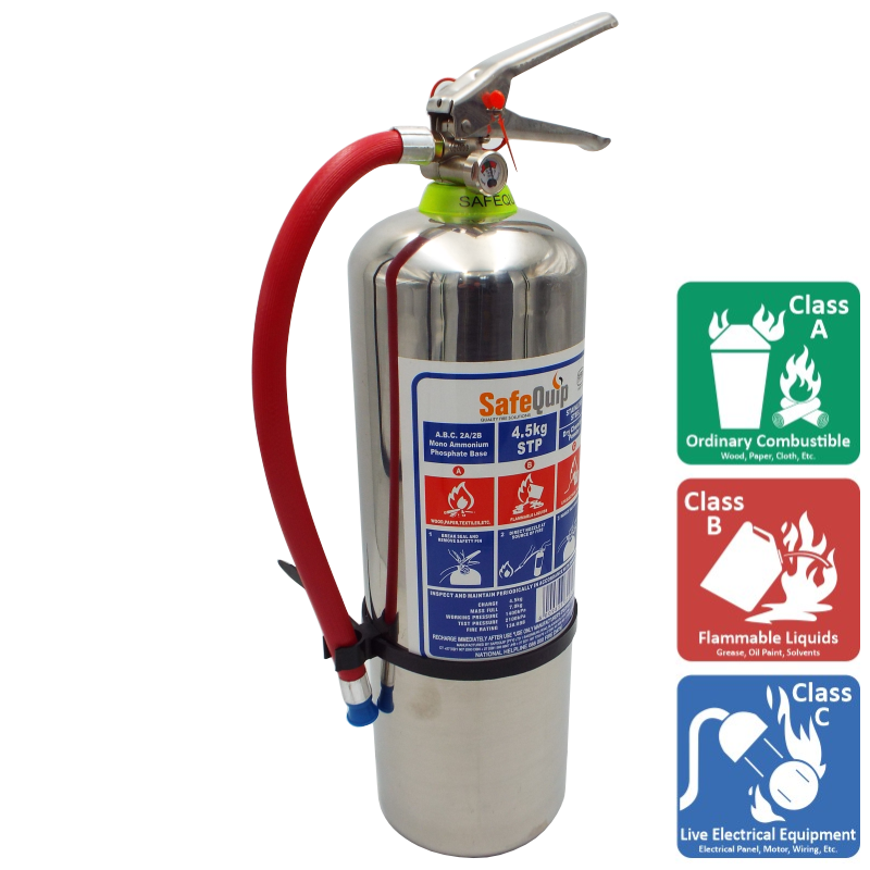 4.5kg Stainless Steel DCP Fire Extinguisher