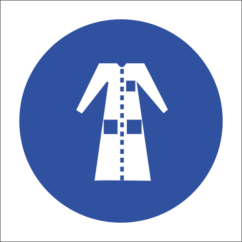 MV21 - Lab Coat Safety Sign
