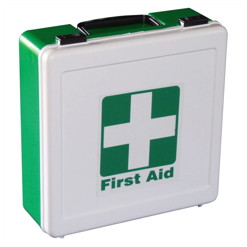 Plastic Suitcase (Green/White) - First Aid Box