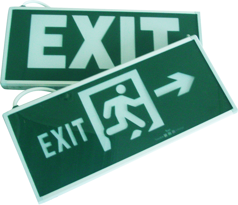 LED - Double-Sided Emergency Exit Sign 4W- Battery Back up