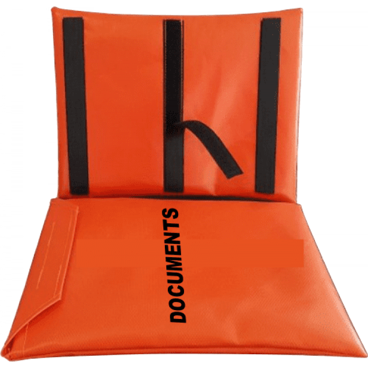 HZ - Holder - Hazchem - Docum. Bag - PVC - Orange