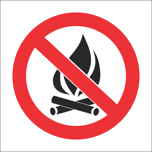 PR20 - No Fire Sign