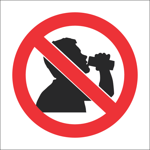 PR3 - No Drinking Sign