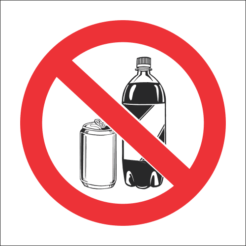 PR5 - No Beverages Sign