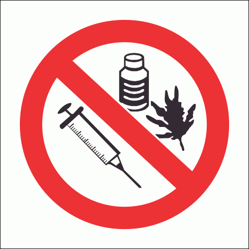 PV34 - No Drugs Safety Sign