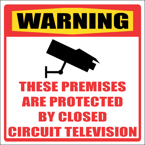 SE53 - Warning Closed Circuit Television Sign