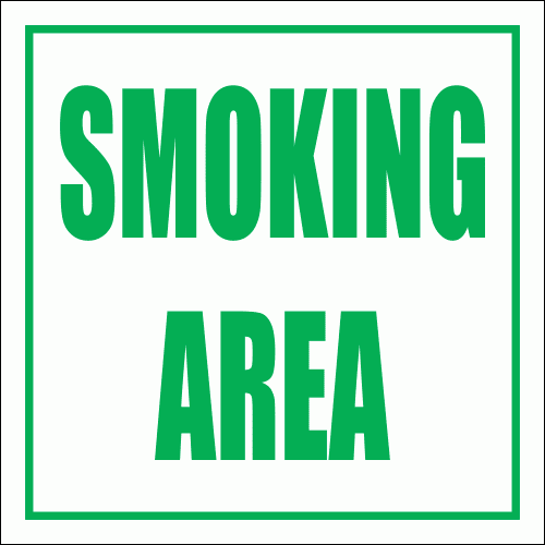 SM15 - Smoking Area Sign