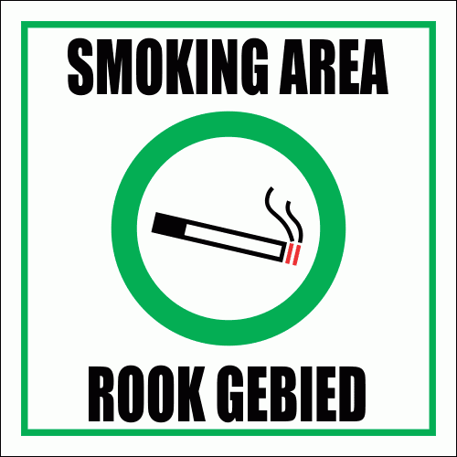 SM17 - Smoking Area Sign