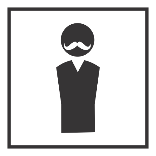 T45 - Male Classic Toilet Sign