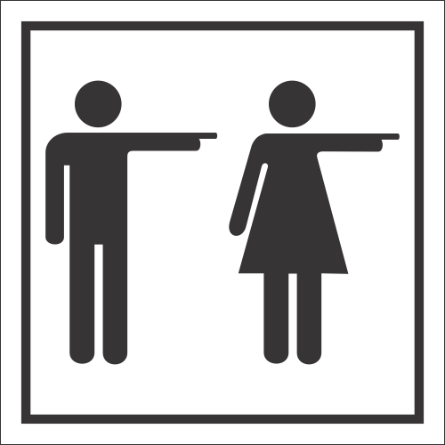T58 - Toilets Right Sign