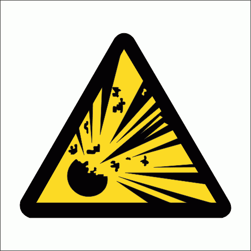 WW3 - Explosive Hazard Safety Sign