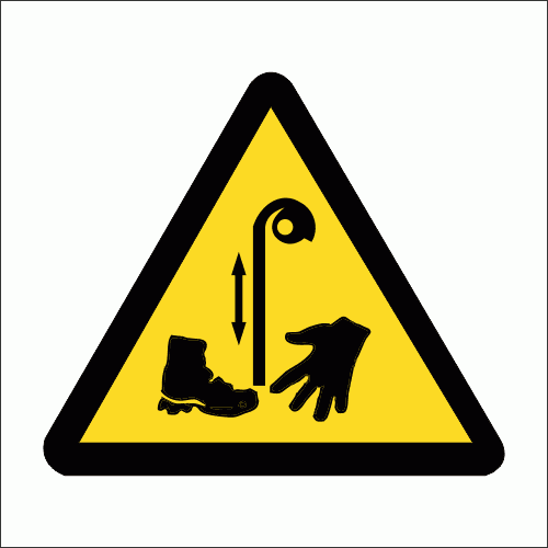 WW37 - Beware Of Pulley Safety Sign