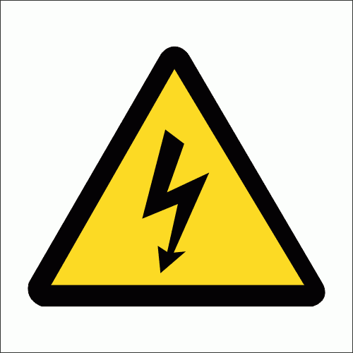 WW7 - Electric Shock Hazard Safety Sign