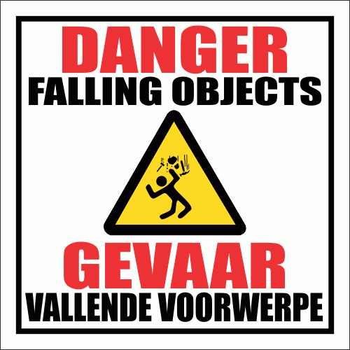C14 - Falling Objects Sign