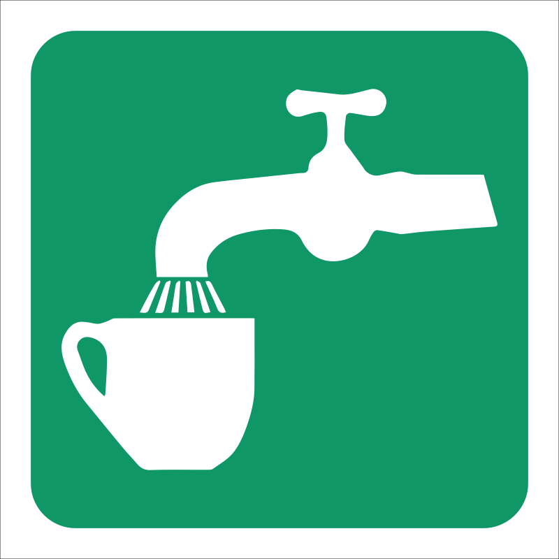 GA6 - SABS Drinking water safety sign
