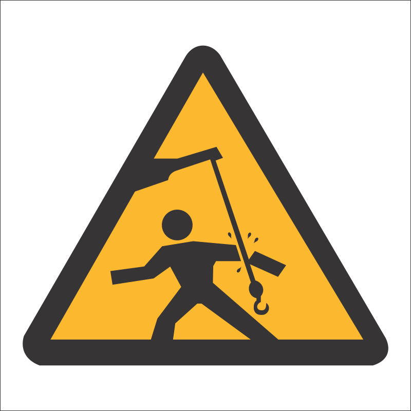 WW24 - SABS Swinging objects safety sign