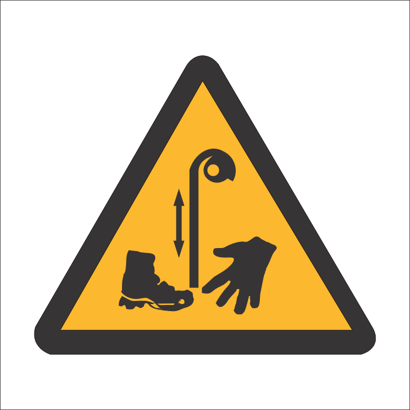 WW37 - SABS Beware of pulley safety sign