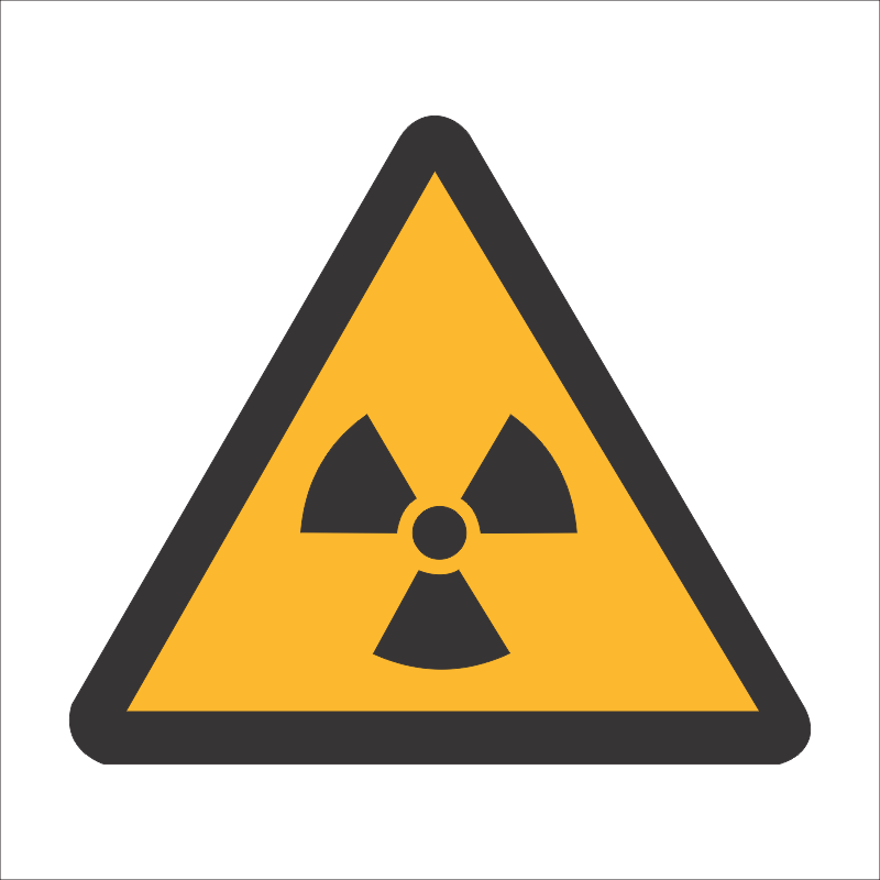WW6 - SABS Ionizing hazard safety sign