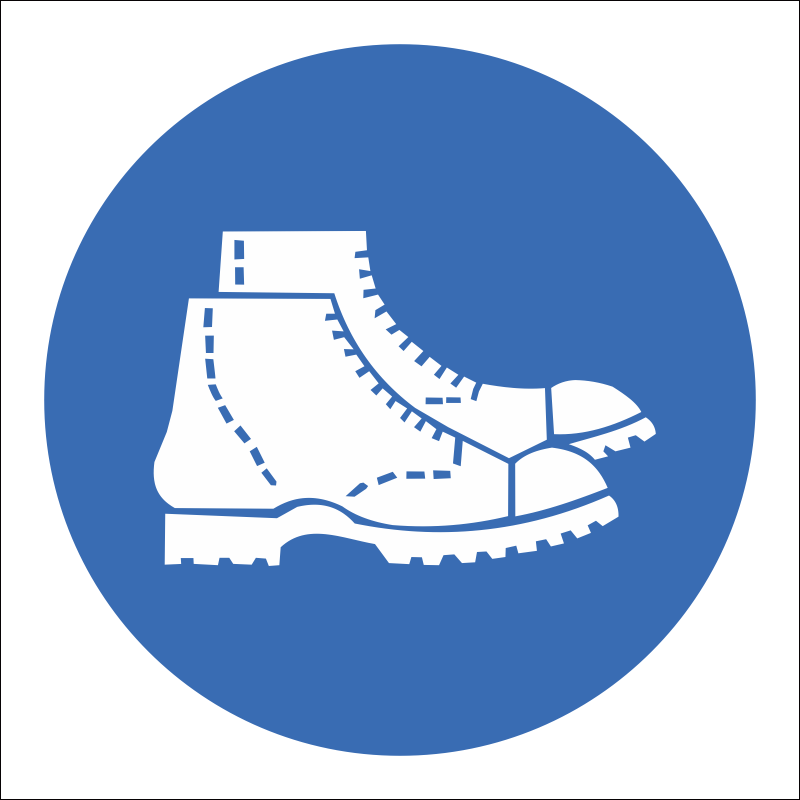 MV7 - SABS Foot protection safety sign