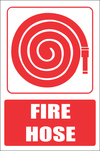 FB3E - Fire Hose Explanatory Safety Sign