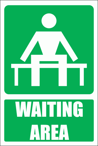GA14E - Waiting Area Explanatory Sign