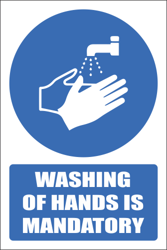 H26 - Washing- Of Hands Is Mandatory Sign