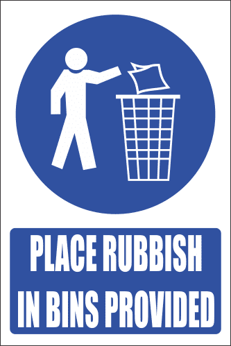 MA29 - Rubbish Bins Safety Sign