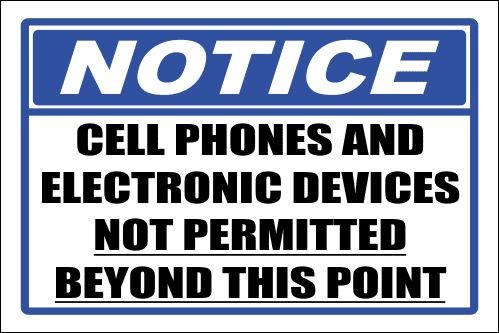 SE101 - Notice Not Permitted Sign