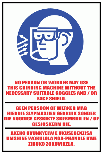 WF27 - Grinder Usage Sign