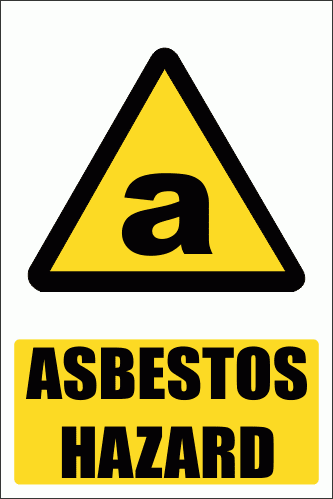 WW13E - Asbestos Hazard Explanatory Safety Sign