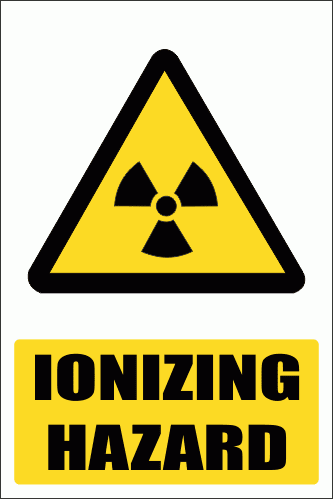 WW6E - Ionizing Hazard Explanatory Safety Sign