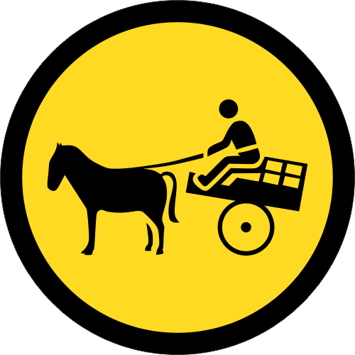 TR131 - Temporary Animal Drawn Vehicles Only Road Sign | Safety Signs ...
