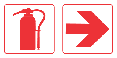 FR63 - Fire Extinguisher Right Safety Sign