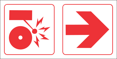 FR72 - Fire Alarm Right Safety Sign