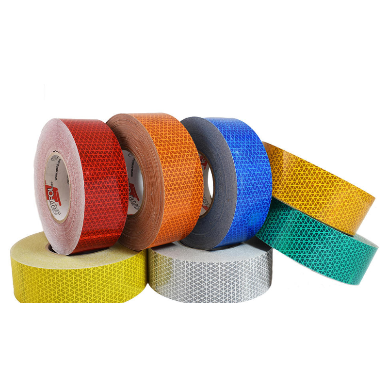 Vehicle Conspicuity Tape (Prismatic) - 50m Roll - Yellow