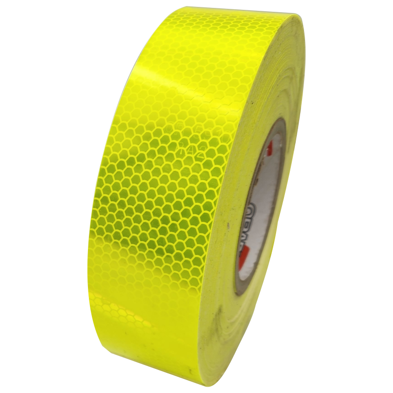 Vehicle Conspicuity Tape (Prismatic) - 50m Roll - Lime