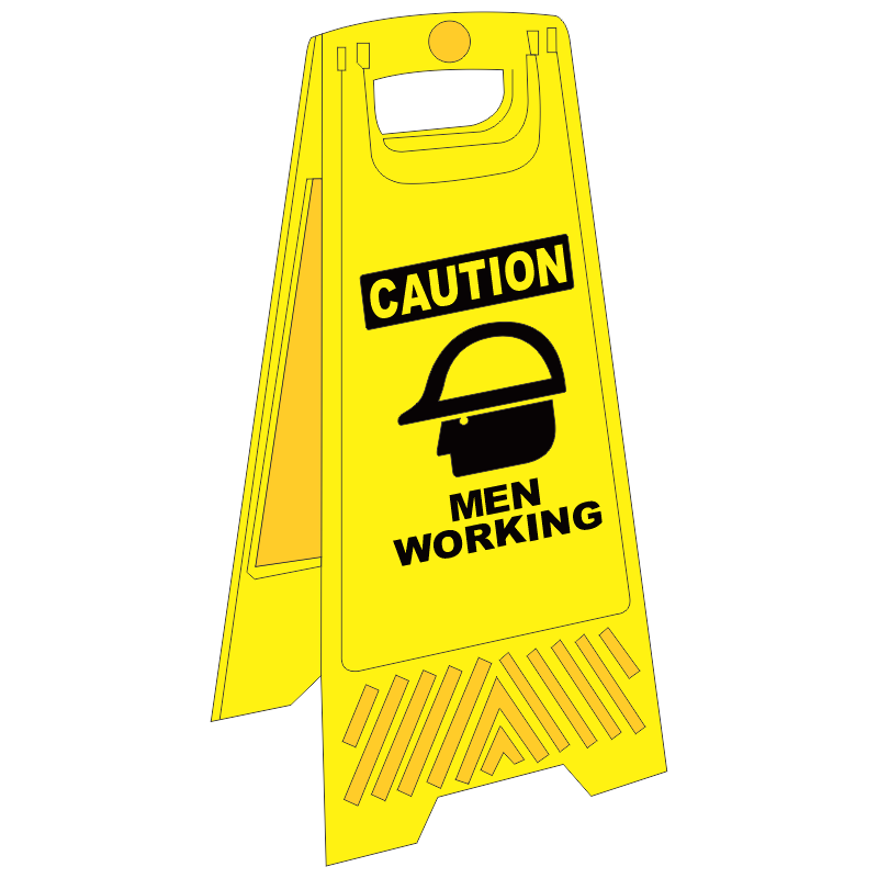 FS10 - Men Working A-Frame Floor Stand