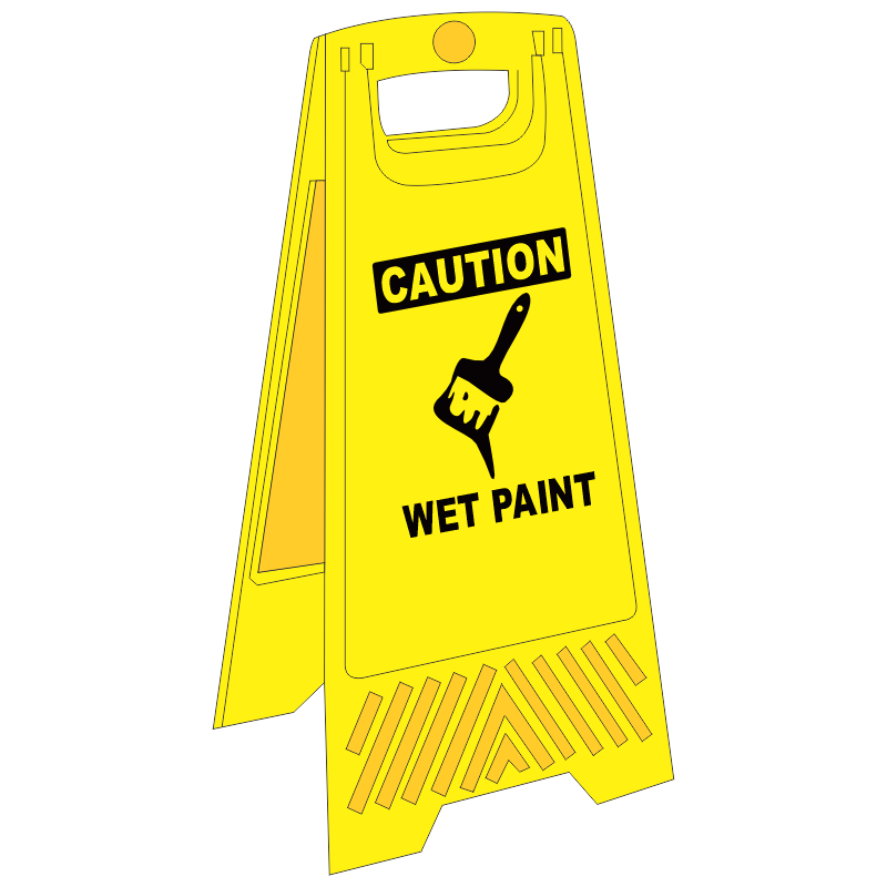 FS13 - Wet Paint A-Frame Floor Stand