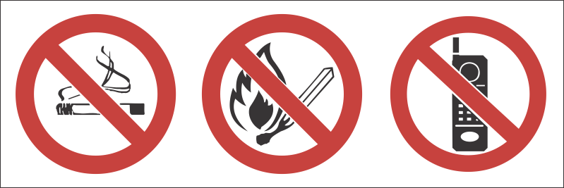 HWS005 - Hazchem Warning Signs Combo 1 - Sticker
