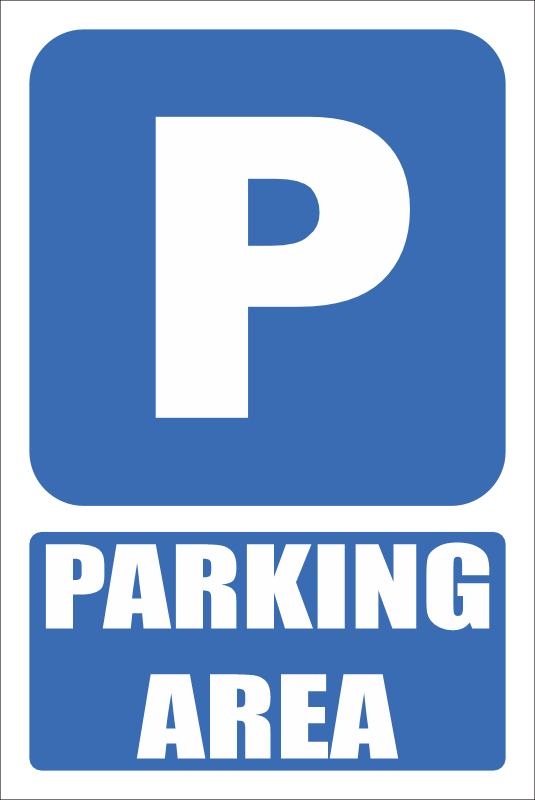 C-MA39E - Parking Area Sign (300x200mm)