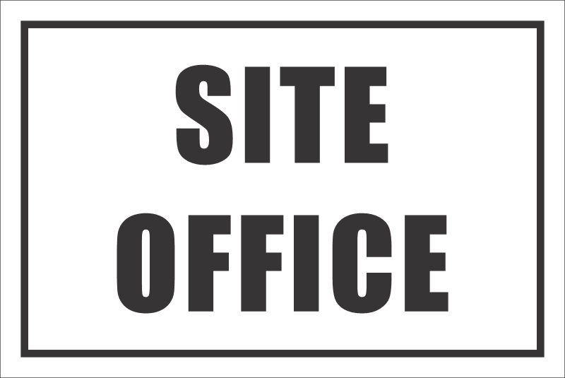 C-B5 - Site Office Sign (300x200mm)