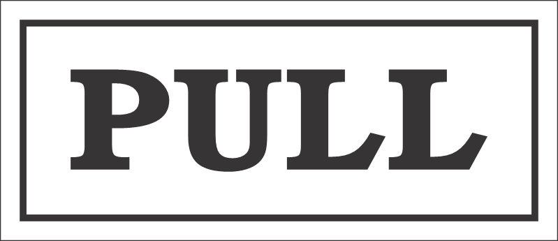 C-B9 - Pull Sign (120x50mm)
