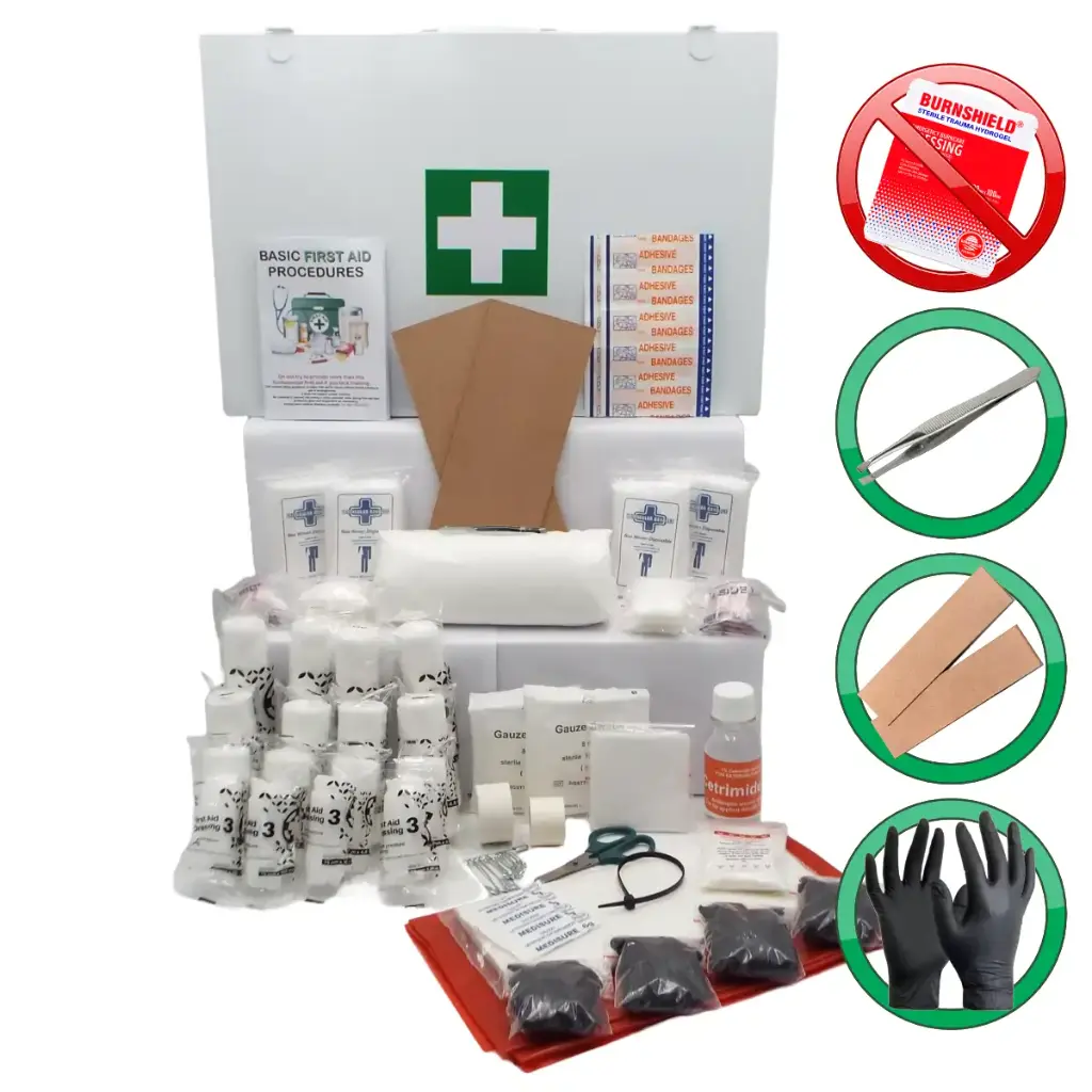 Regulation 7 (Factory) First Aid Kit (Government Spec) with Metal First Aid Box