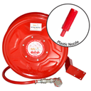 Plastic nozzle swing fire hose reel