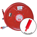 Plastic nozzle fixed fire hose reel