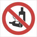 PV22 - SABS No alcohol allowed safety sign