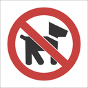 PV20 - SABS No dogs allowed safety sign